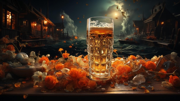 Photo beer advertising