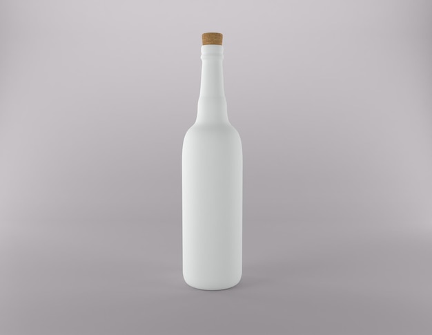 Beer Alcohol Beverages Bottle 3D Rendered illustration