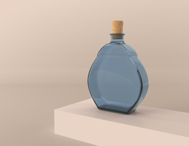 Beer Alcohol beverages Bottle 3D Rendered illustration