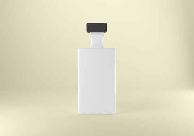 Photo beer alcohol juice and beverages bottle 3d rendered illustration