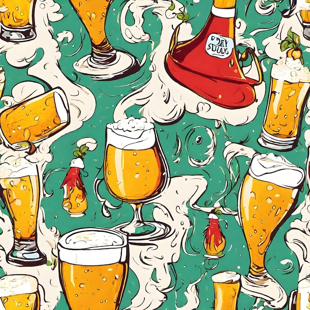 Photo beer background very cool