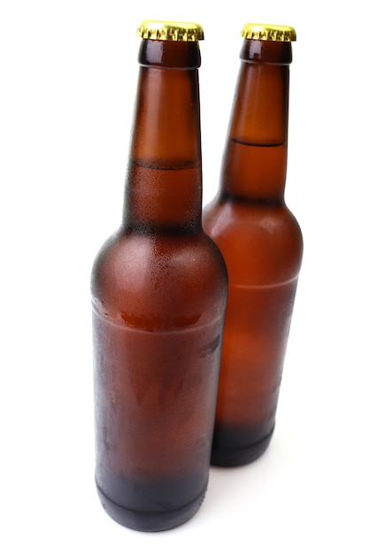 Beer bottle isolated