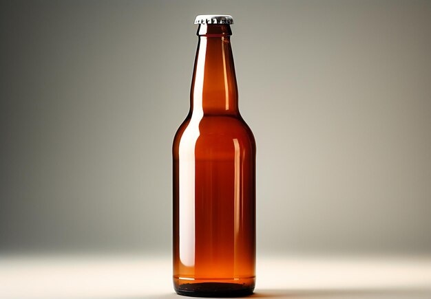 beer bottle mockup on image