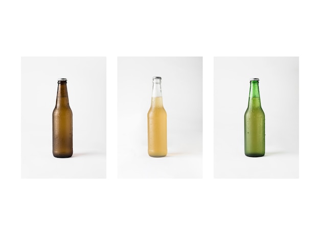 Beer bottles line