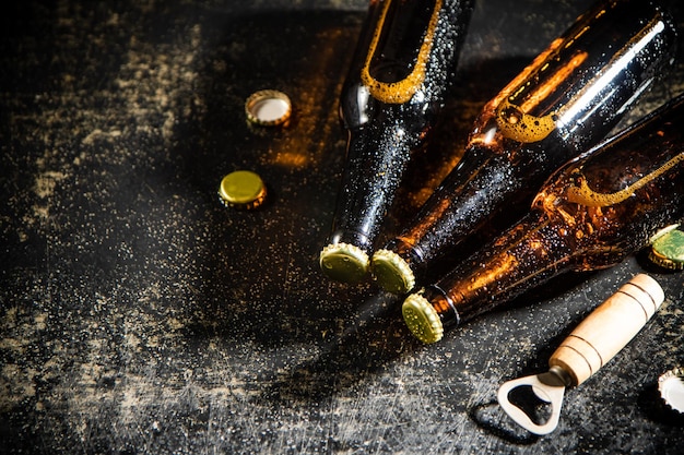beer bottles with opener
