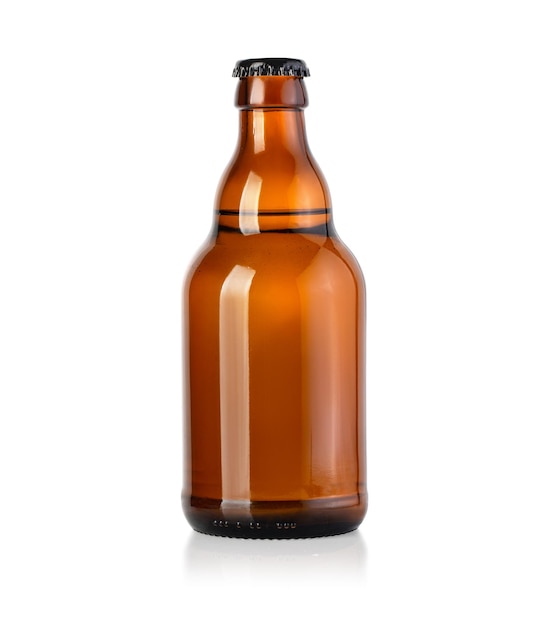 Beer brown glass bottle