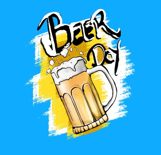 beer day illustration