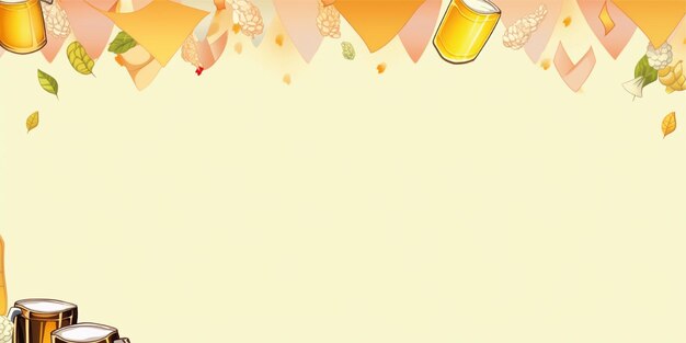 beer festival background illustration