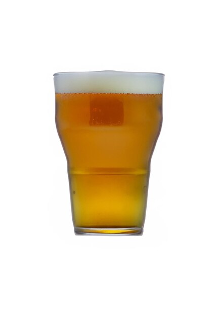 Photo beer glasses on white backgrounds