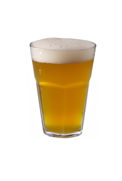 beer glasses on white backgrounds