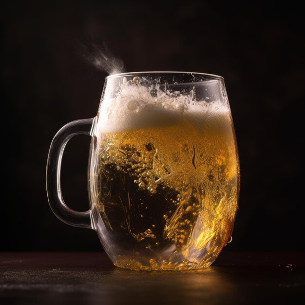 Beer Mug with Copy Space