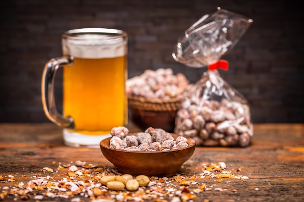 Beer and peanuts