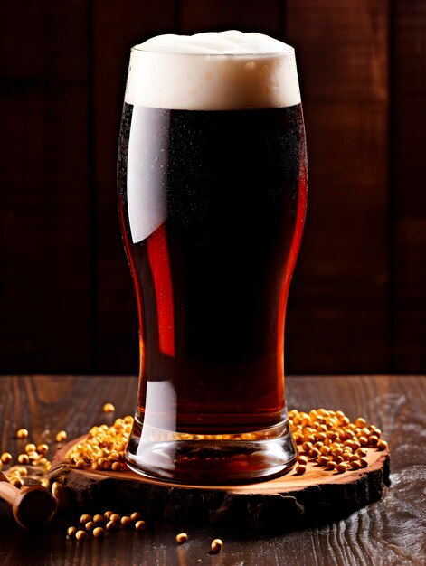 Photo beer and wine glasses beautiful and professional photo