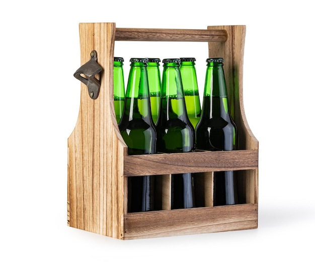 Foto scatola di legno per birra