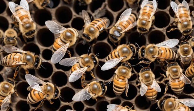 bees are being transported to a hive