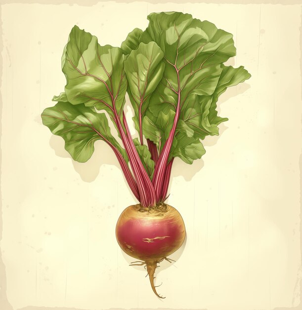 Beet beetroot classic botanical illustration