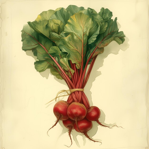 Beet beetroot classic botanical illustration