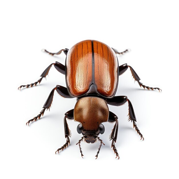 Beetle isolated on white background Sevenspot ladybird