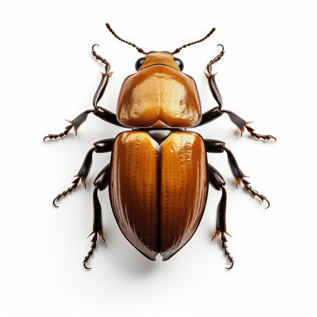 Beetle isolated on white background Sevenspot ladybird