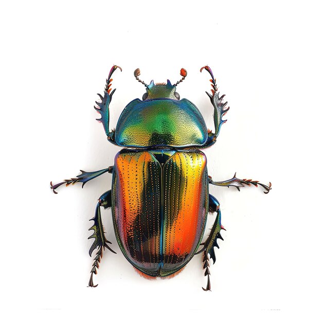 A beetle in white background Job ID 673ddd2b650c461e8b9d5b4cb3c5affb