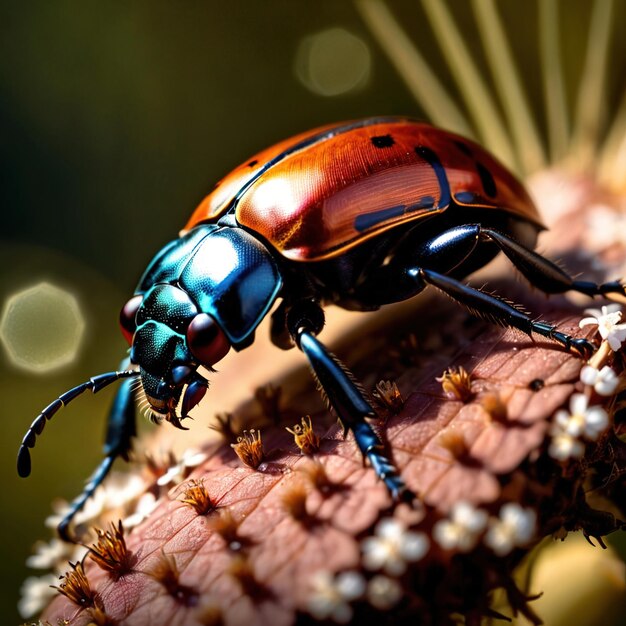 Beetle wild animal living in nature part of ecosystem