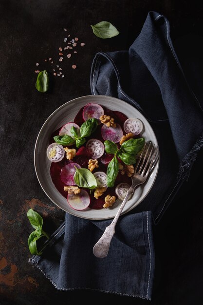 Beetroot carpaccio salad