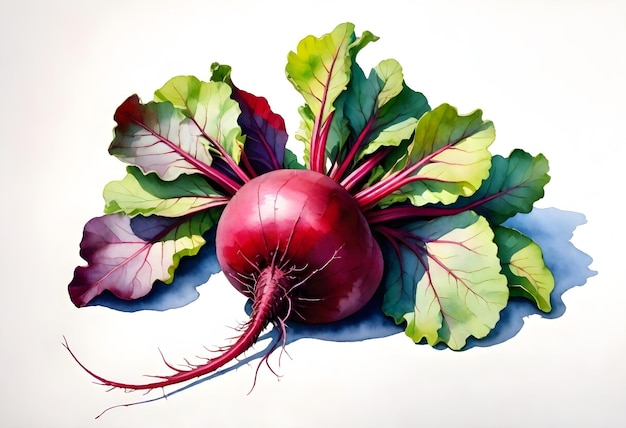 写真 beetroot illustration digital vegetable painting background graphic vegan healthy food design