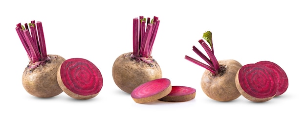 Beetroot isolated on white surface