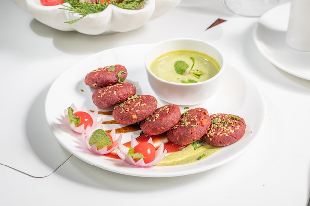 Beetroot Kawab Dish