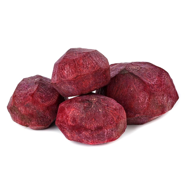 Photo beetroot peeled on a white background