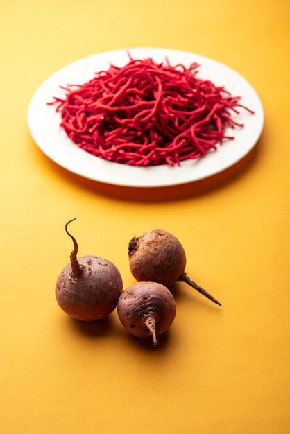 Beetroot sev or fried noodles is a colourful and healthy namkeen recipe from India