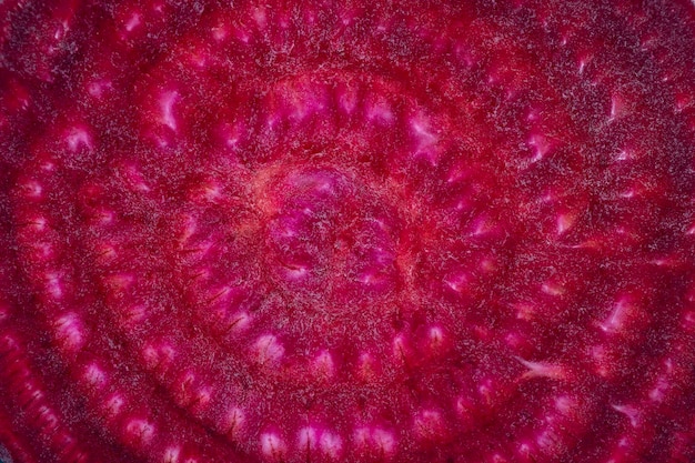 Beetroot slice close up Beetroot slice background