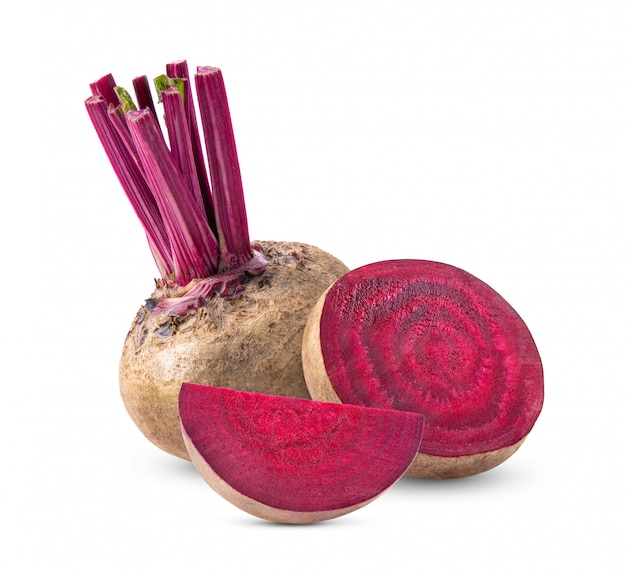 Photo beetroot  on white background