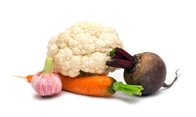 Beetroot on white background