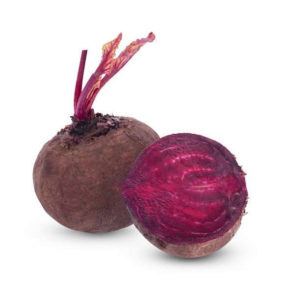 Beetroots isolated on white background.