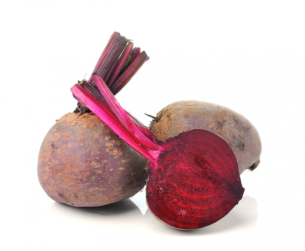 Beetroots isolated on White