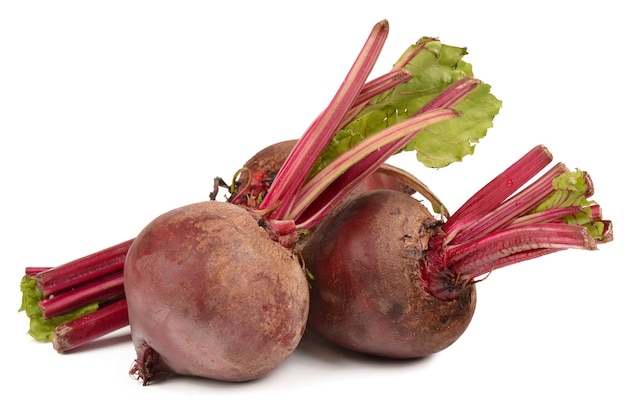 Beets on a white background