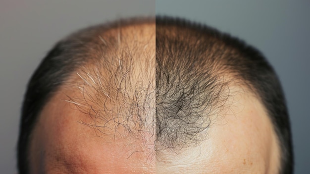 Before and After Hair Transplant Comparison