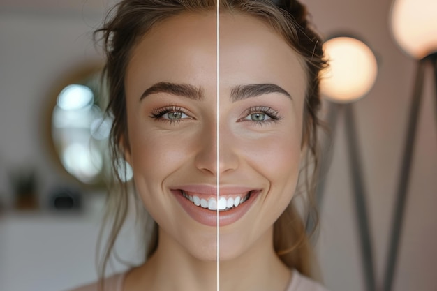 Photo beforeafter smile transformation