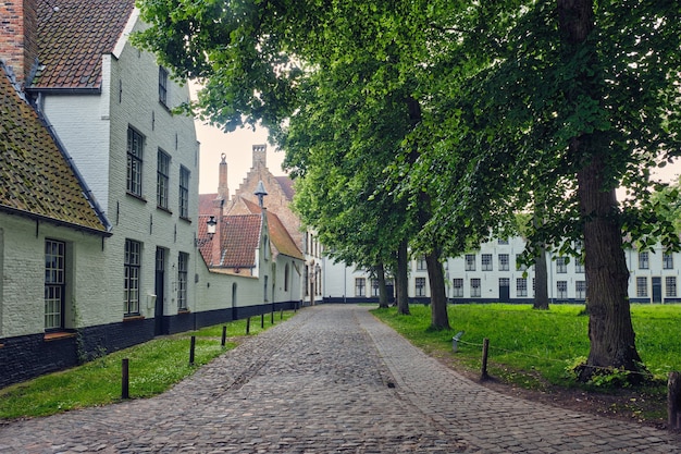 Begijnhof beguinage in bruges town brugge belgium