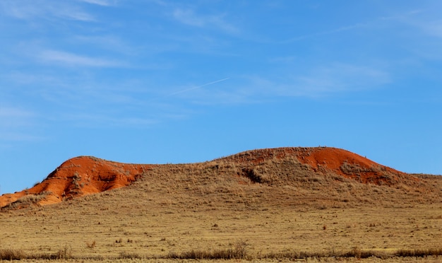 The beginning of mountain over the of New Mexico Desert