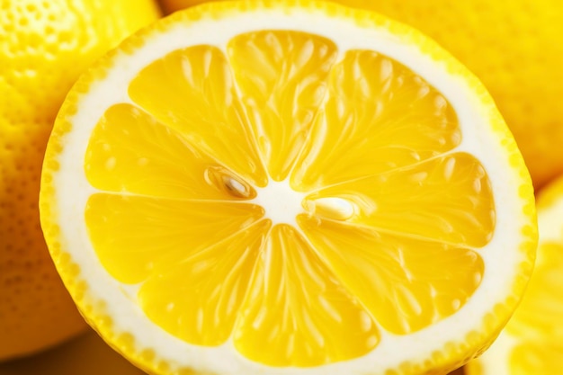 Behang citroen fruit patroon achtergrond kopie ruimte mockup