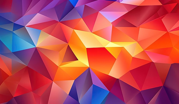 behang drie kleuren vierkant patroon vlakke veelhoek abstracte achtergrond