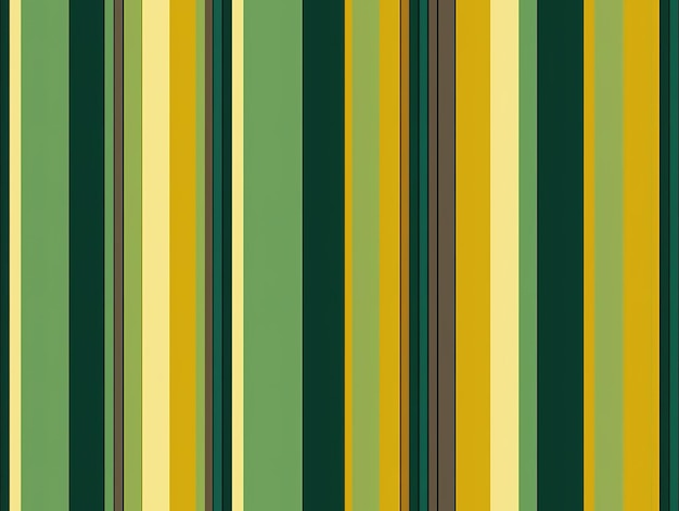 Behang met een groen en geel gestreept patroon