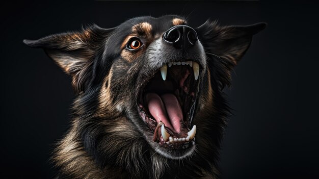 Photo behavior dog barking