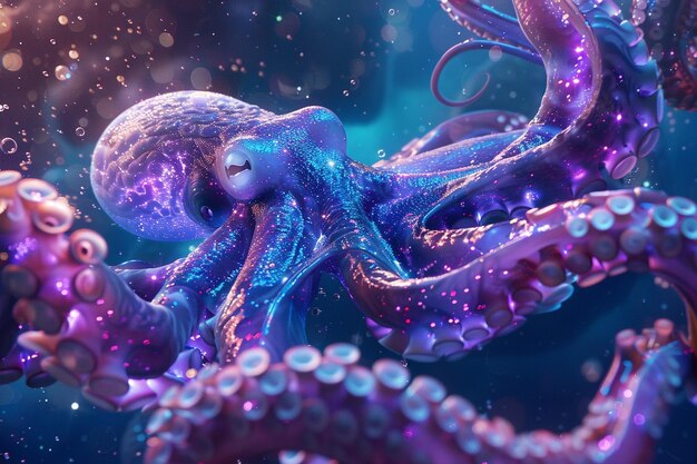 Photo behold the ethereal beauty of an otherworldly octo generative ai