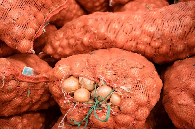 Behoud van uienbollen in magazijn