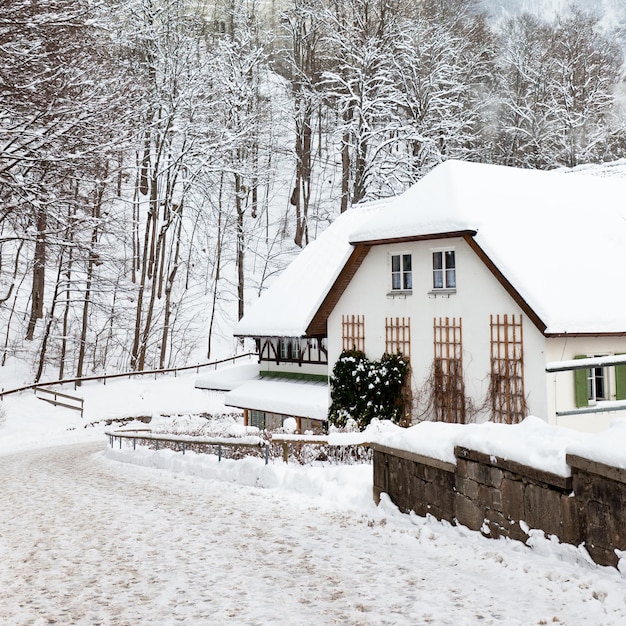 Beierse besneeuwde winter