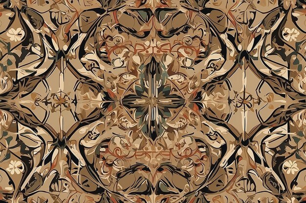 Beige achtergrond Naadloos abstract patroon Geometrisch ornament Voor stof huishoudelijke kleding tapijten achtergrond oppervlakteontwerp verpakking Vector