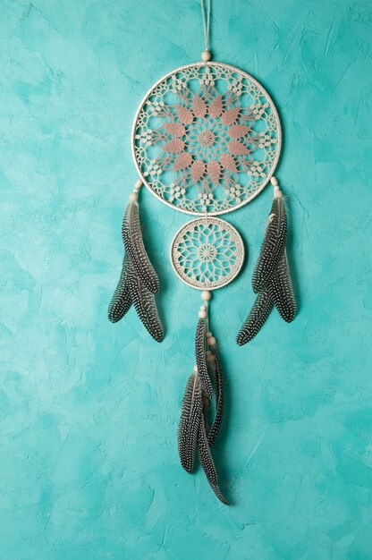 Beige brown dream catcher 